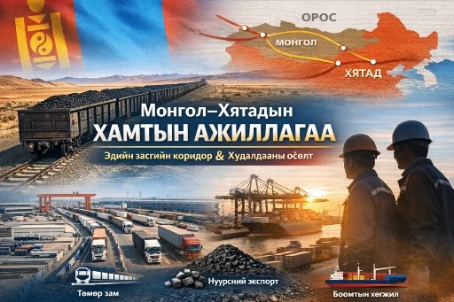 Монгол–Хятадын түншлэл эрчимжиж, дэд бүтэц ба худалдаанд ахиц гарсаар байна